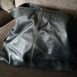 Black leather Dooney & Bourke handbag
